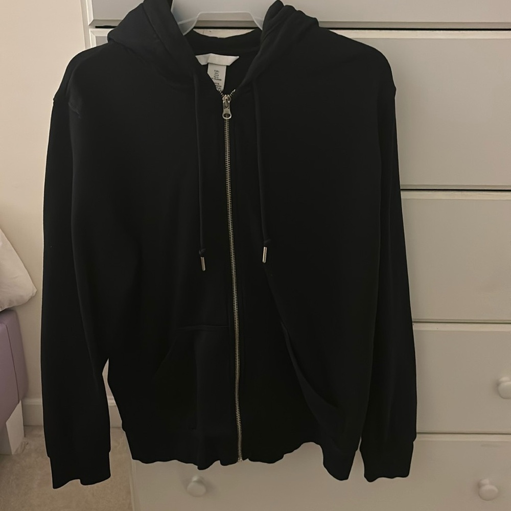 Black Oversized Zipup